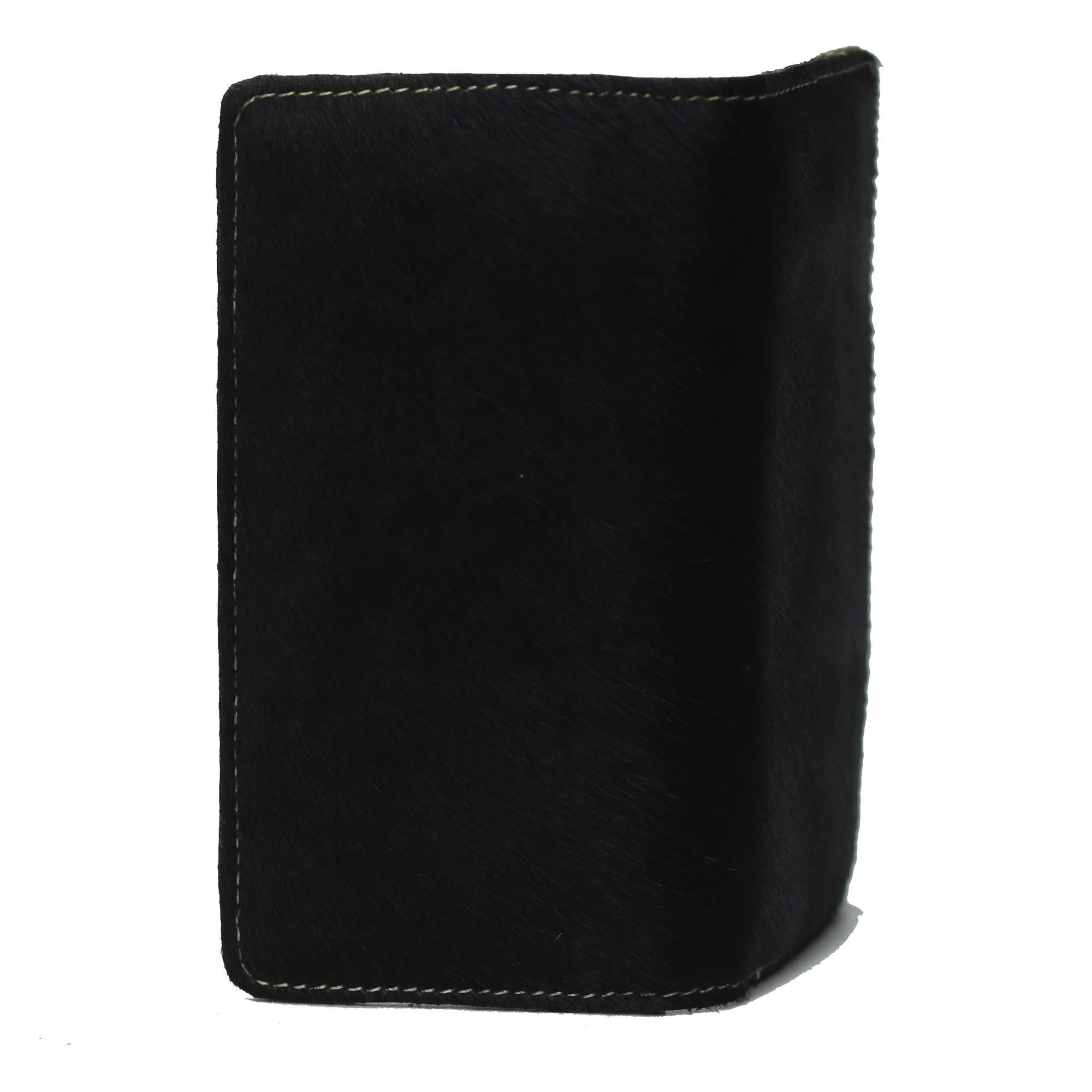 Black Hair-On zipper Wallet