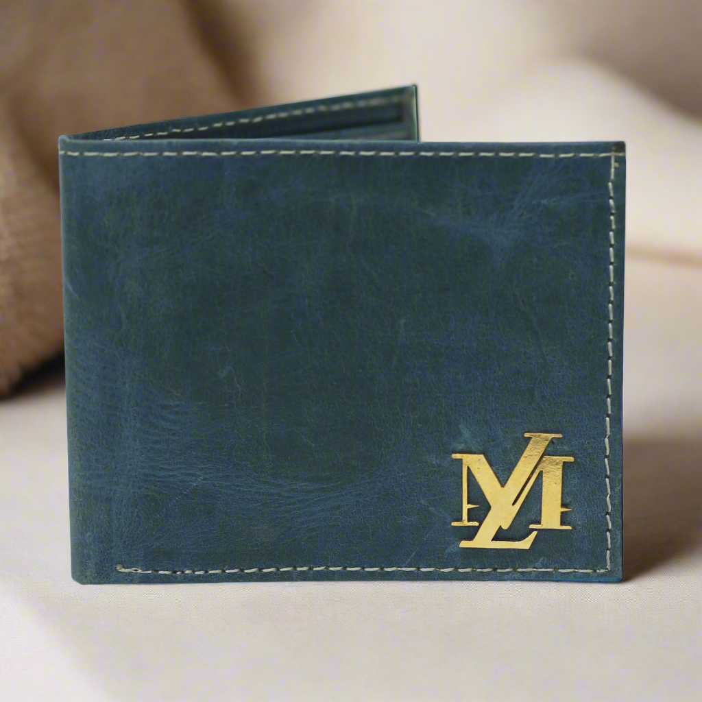 Dark Slate Waxed Pullup Wallet