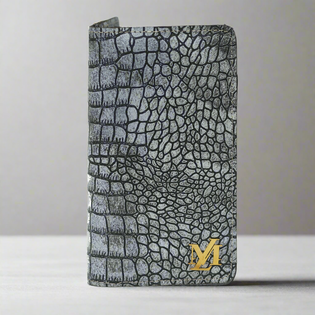 Grey zipper Wallet