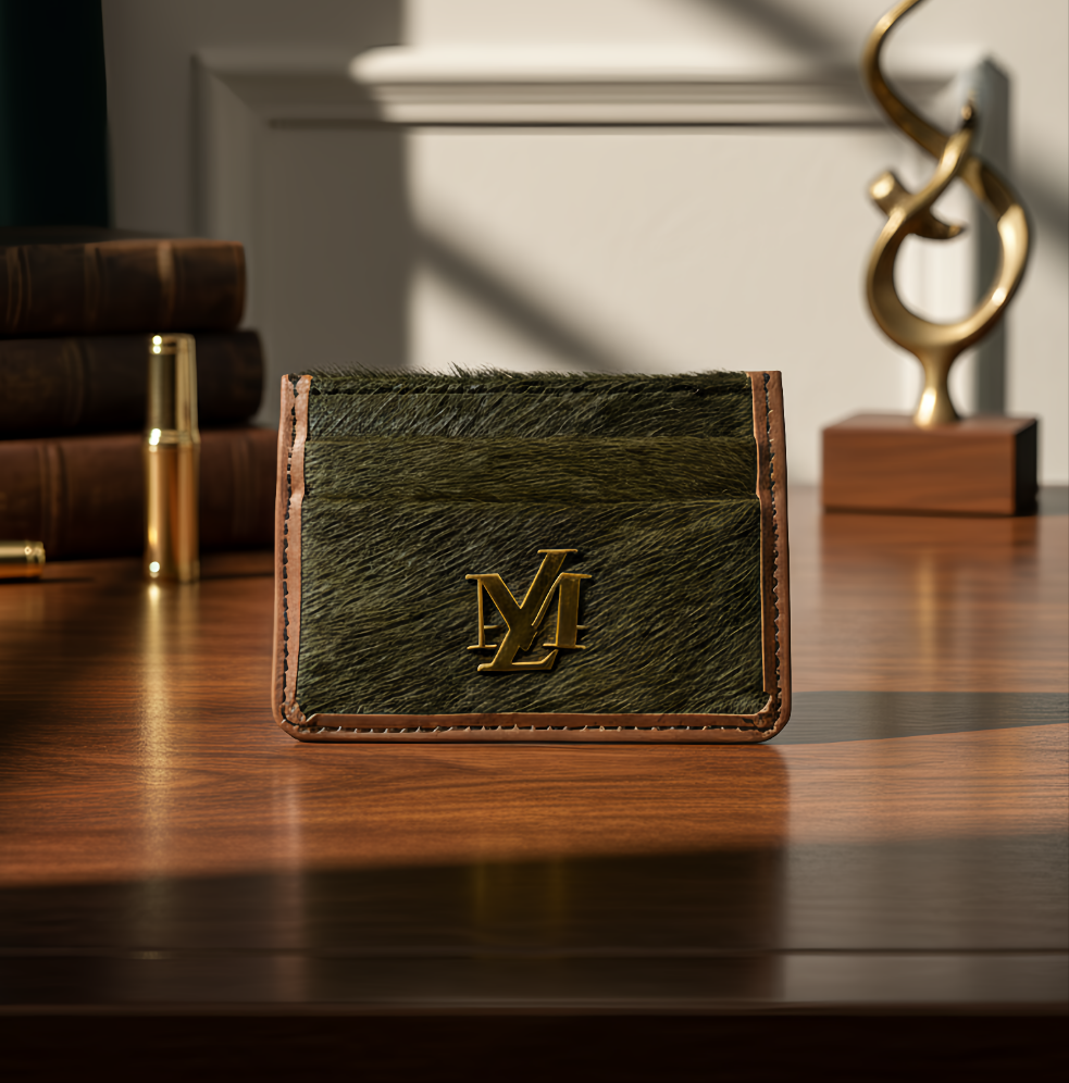 Green Hairon Card Holder