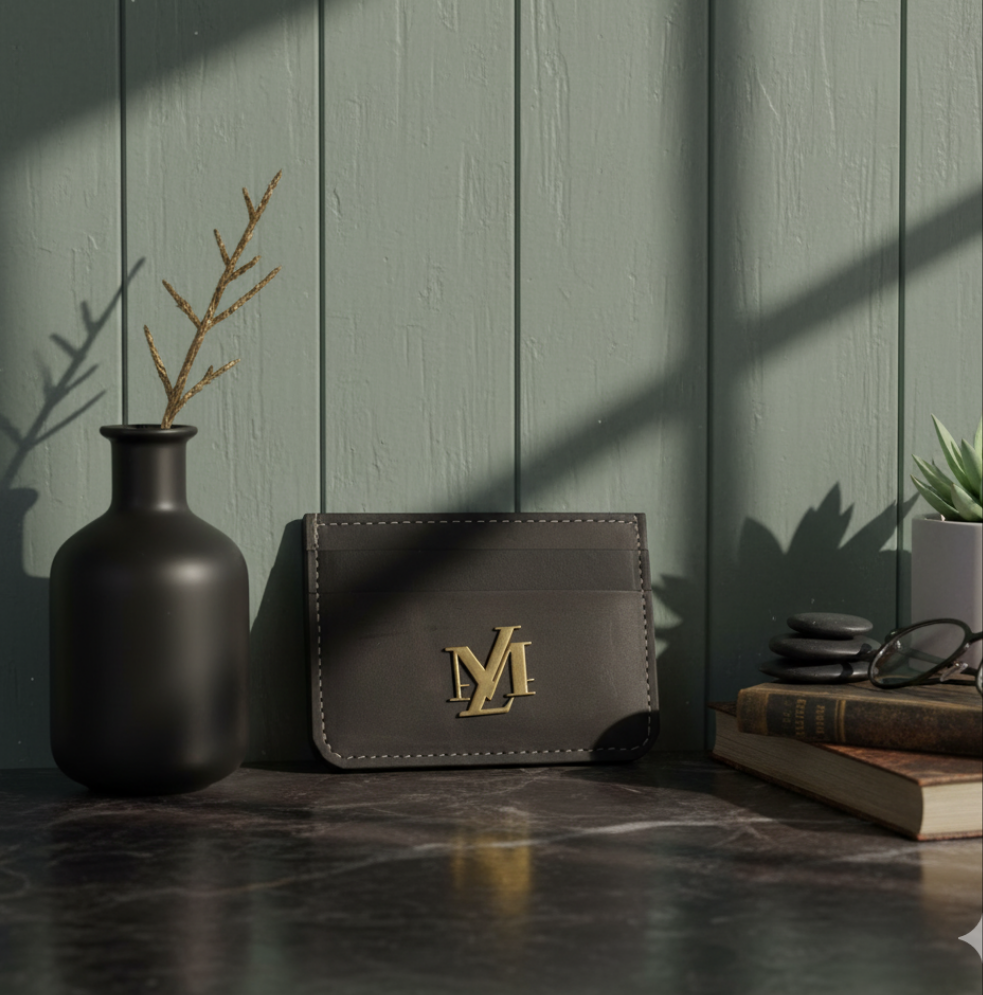 Olive Green Pullup Card Holder
