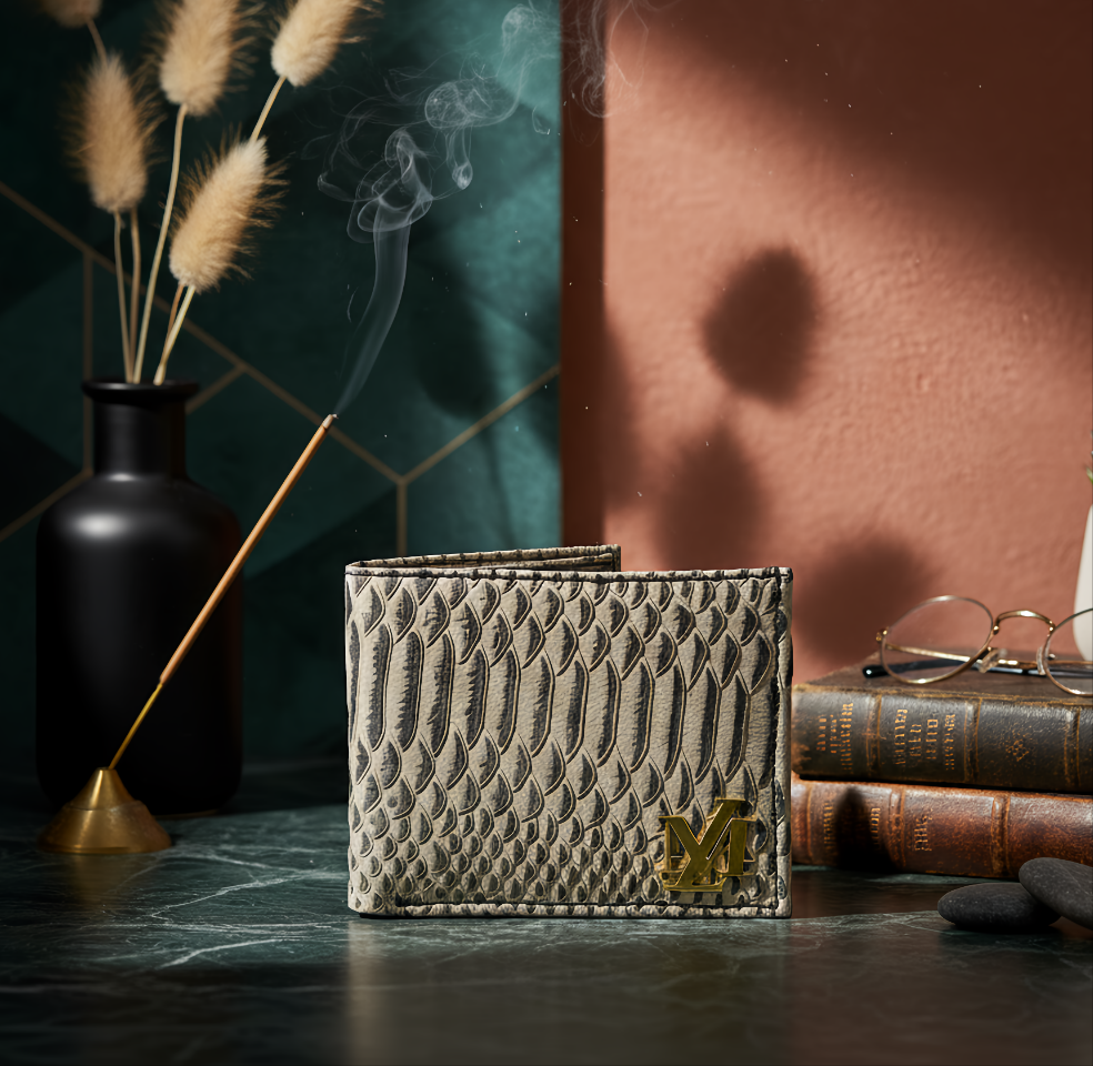 Cobra Bi-Fold Beige with Black Wallet