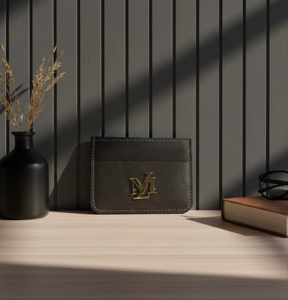 Olive Green Pullup Card Holder