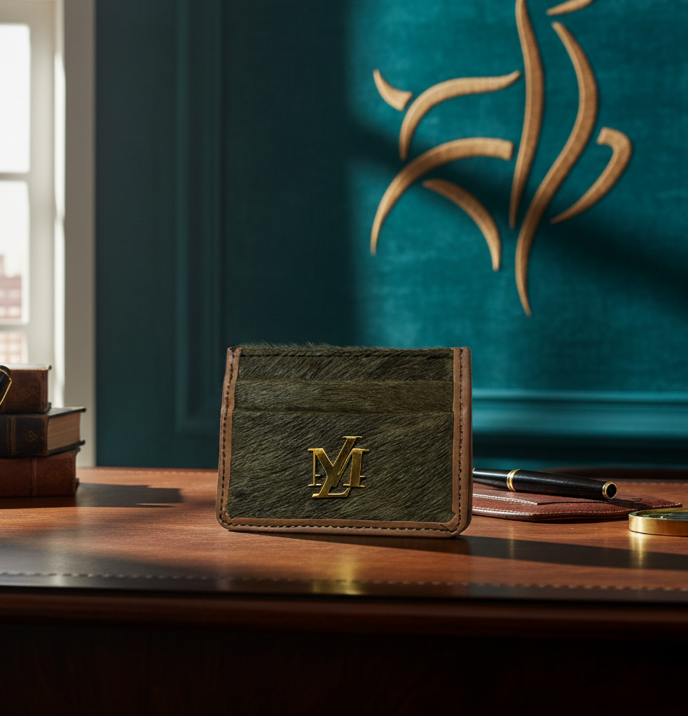 Green Hairon Card Holder