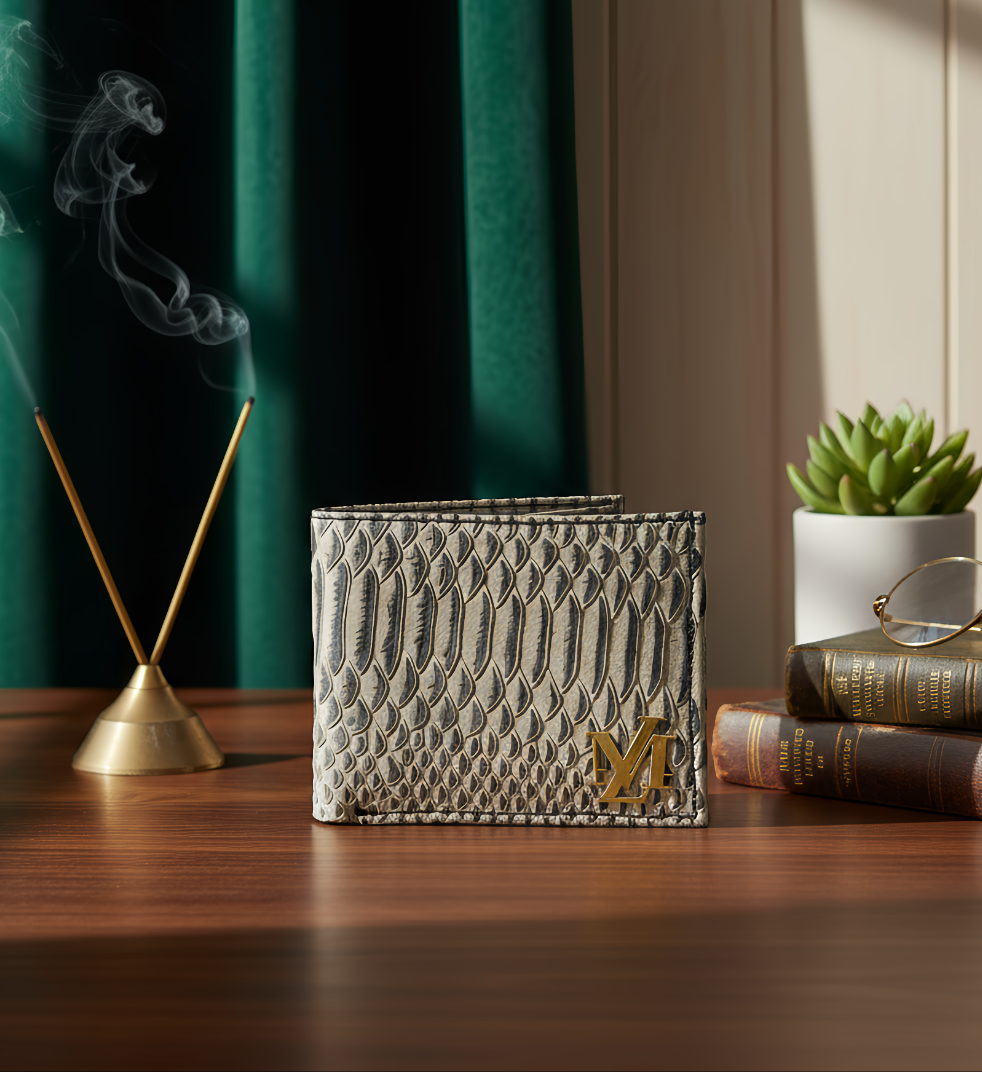 Cobra Bi-Fold Beige with Black Wallet