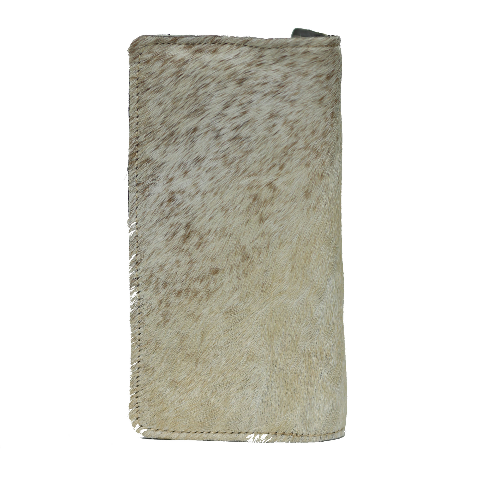 Off White Hair-On zipper Wallet