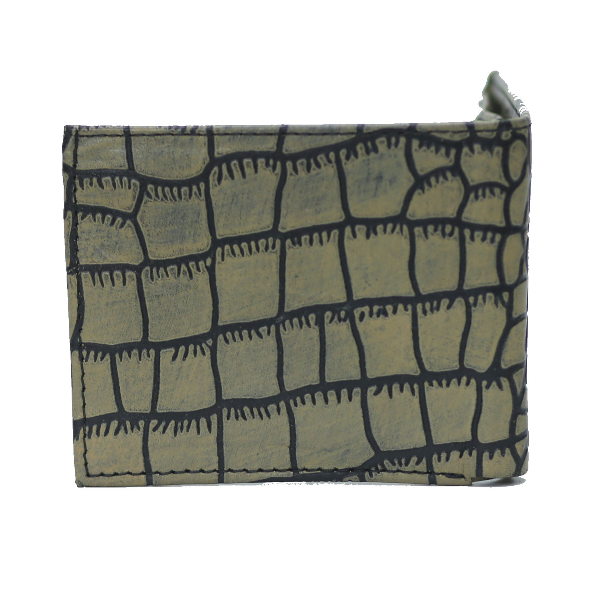 Bi-Fold Coin Pocket Ecru with black Wallet