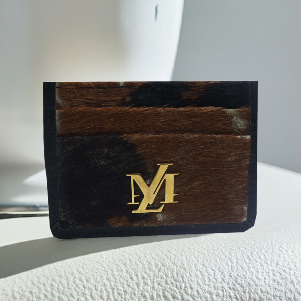 Antique Buff Hairon Card Holder