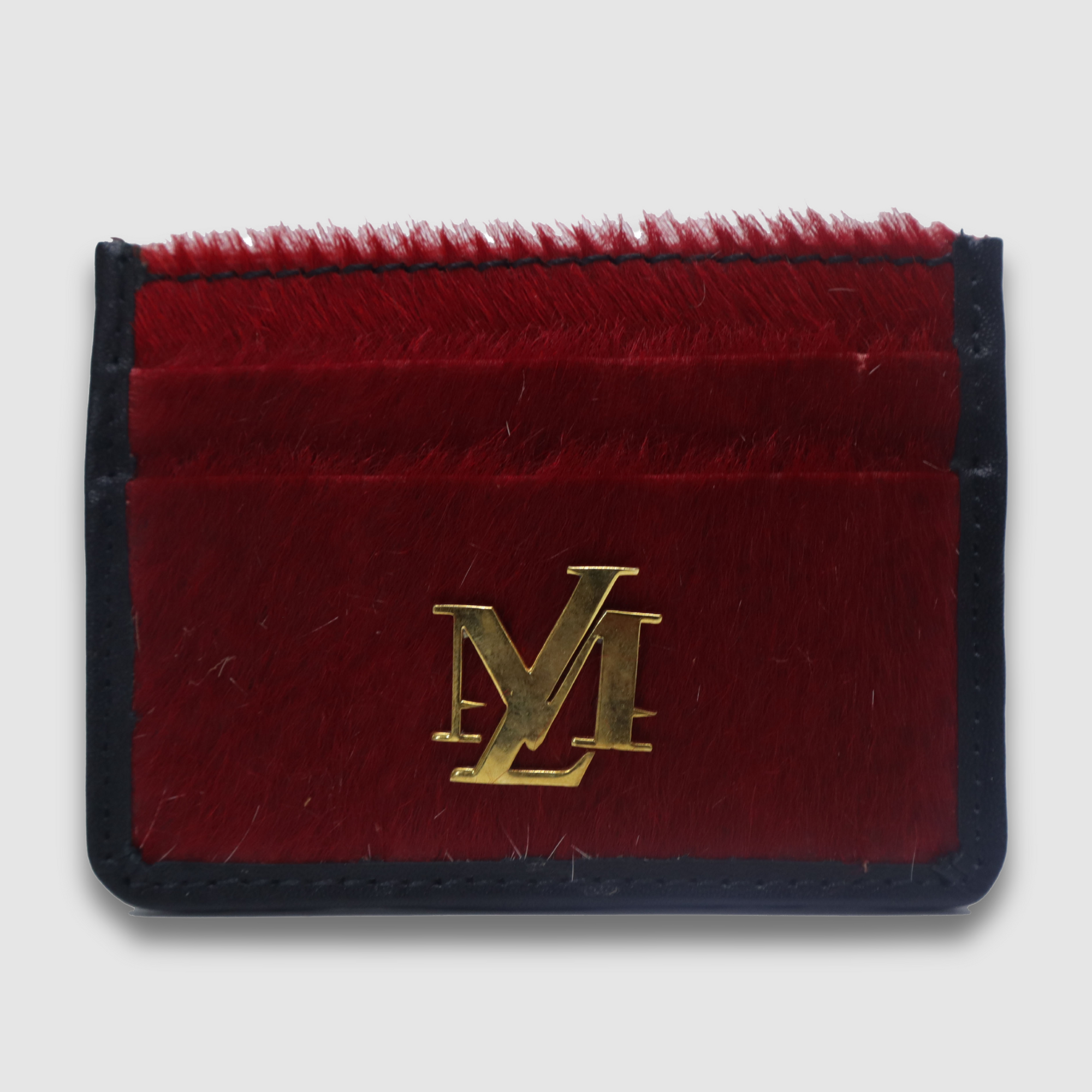 Red Hairon Card Holder