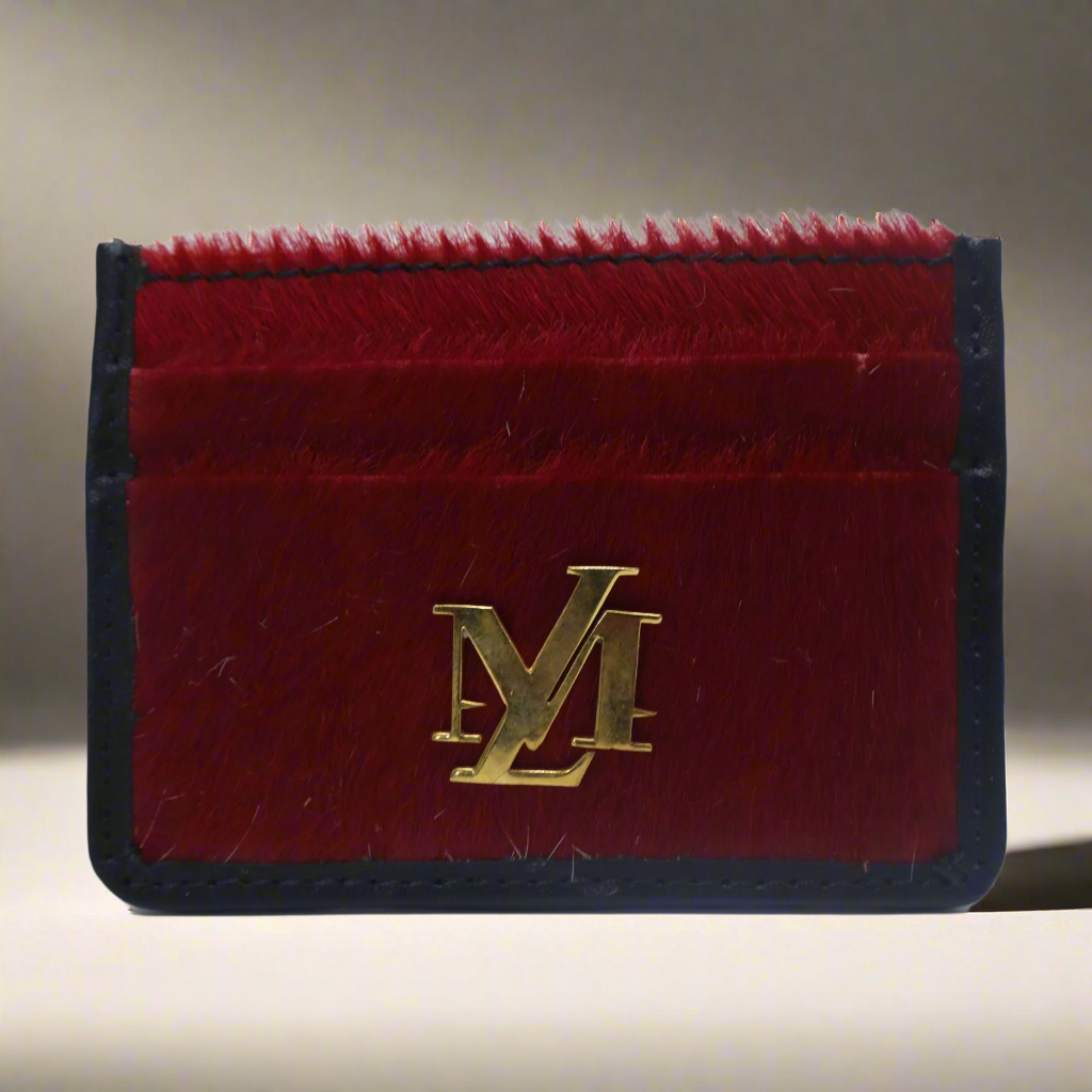 Red Hairon Card Holder