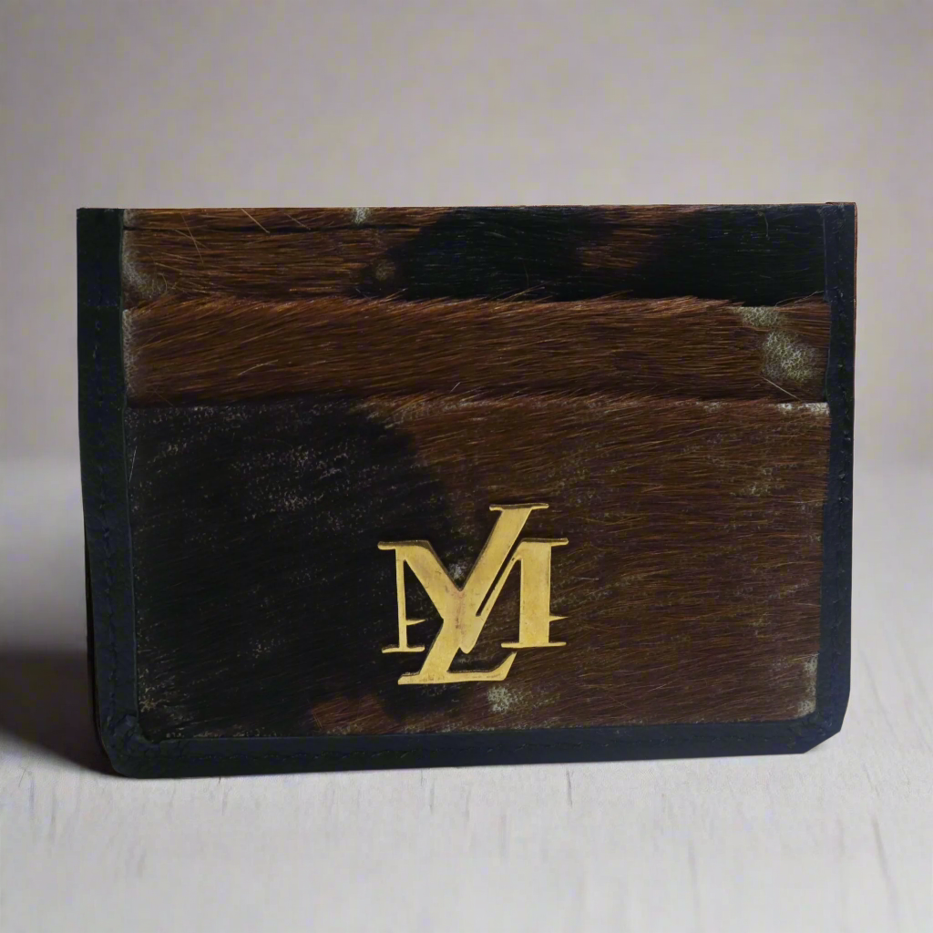 Antique Buff Hairon Card Holder