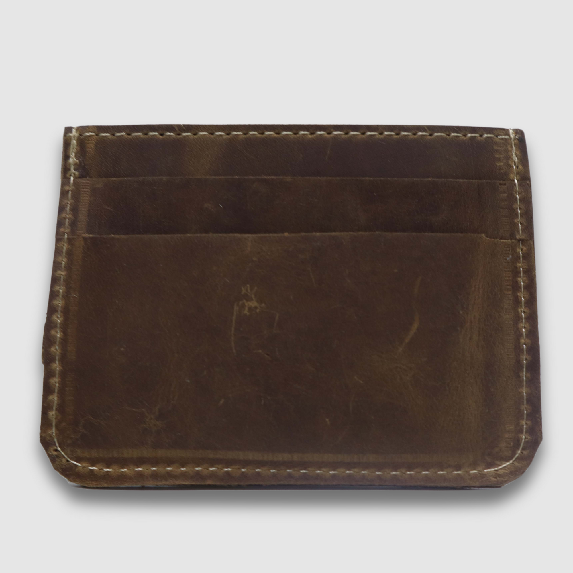 Tan Pullup Card Holder