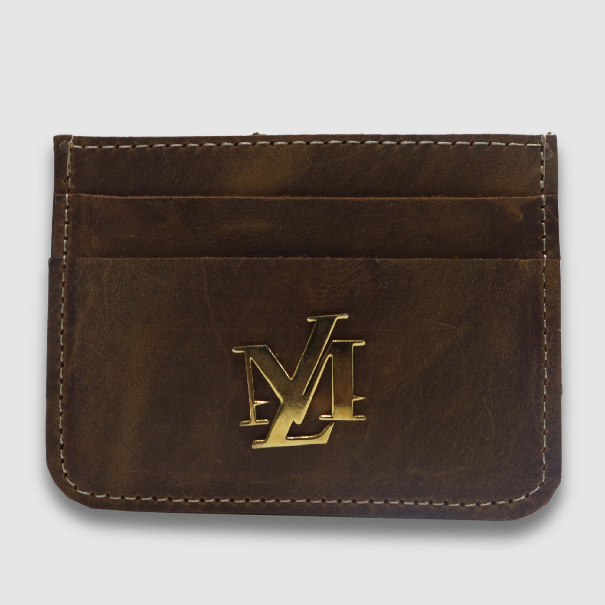 Tan Pullup Card Holder
