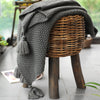 Knitted Blanket Bed end Nordic