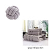 Simple Bedroom Sofa Knotted Ball Pillow