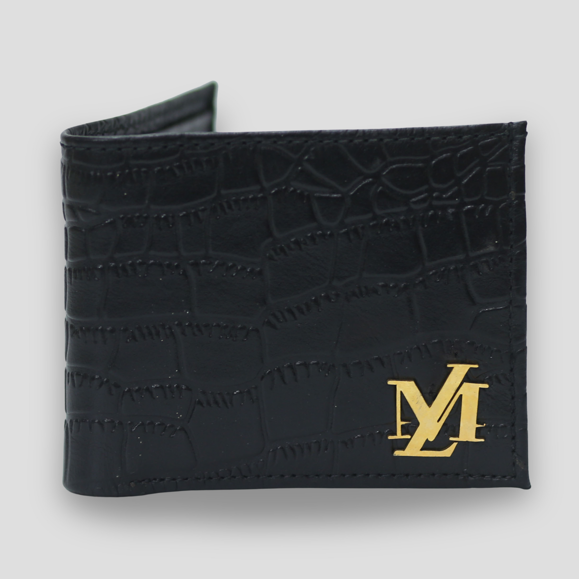 Jet Black Waxed Alligator