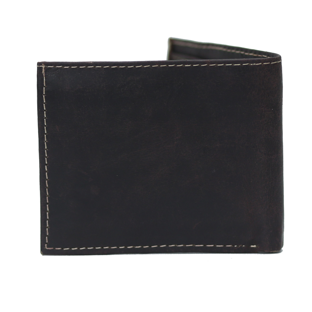 Mat Red Waxed Pullup Wallet