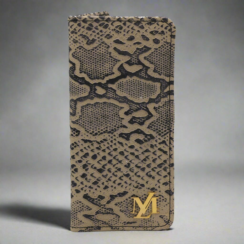 Beige and Black Waxed Python