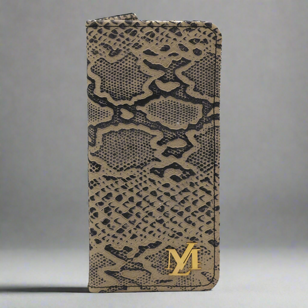 Beige and Black Waxed Python