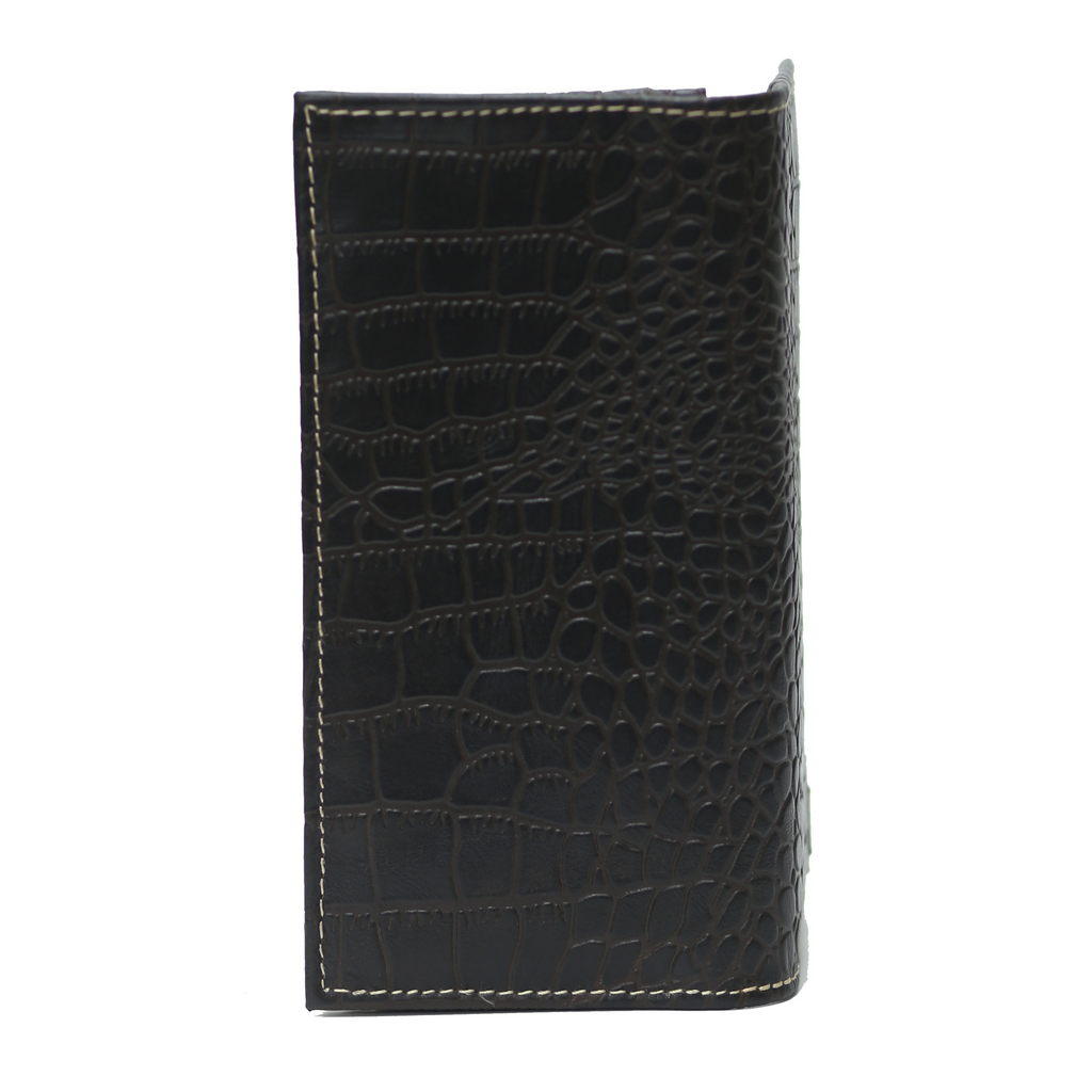 Black Brown Waxed Wallet
