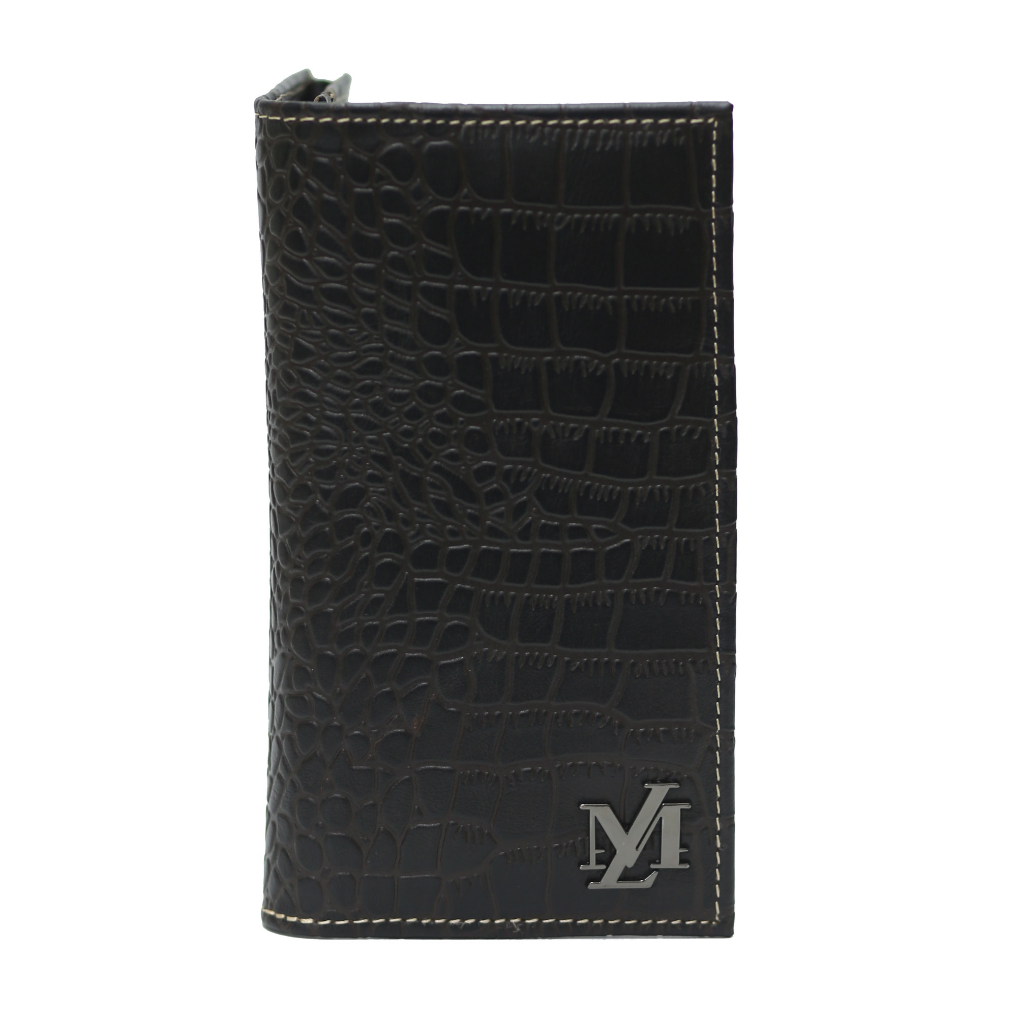 Black Brown Waxed Wallet
