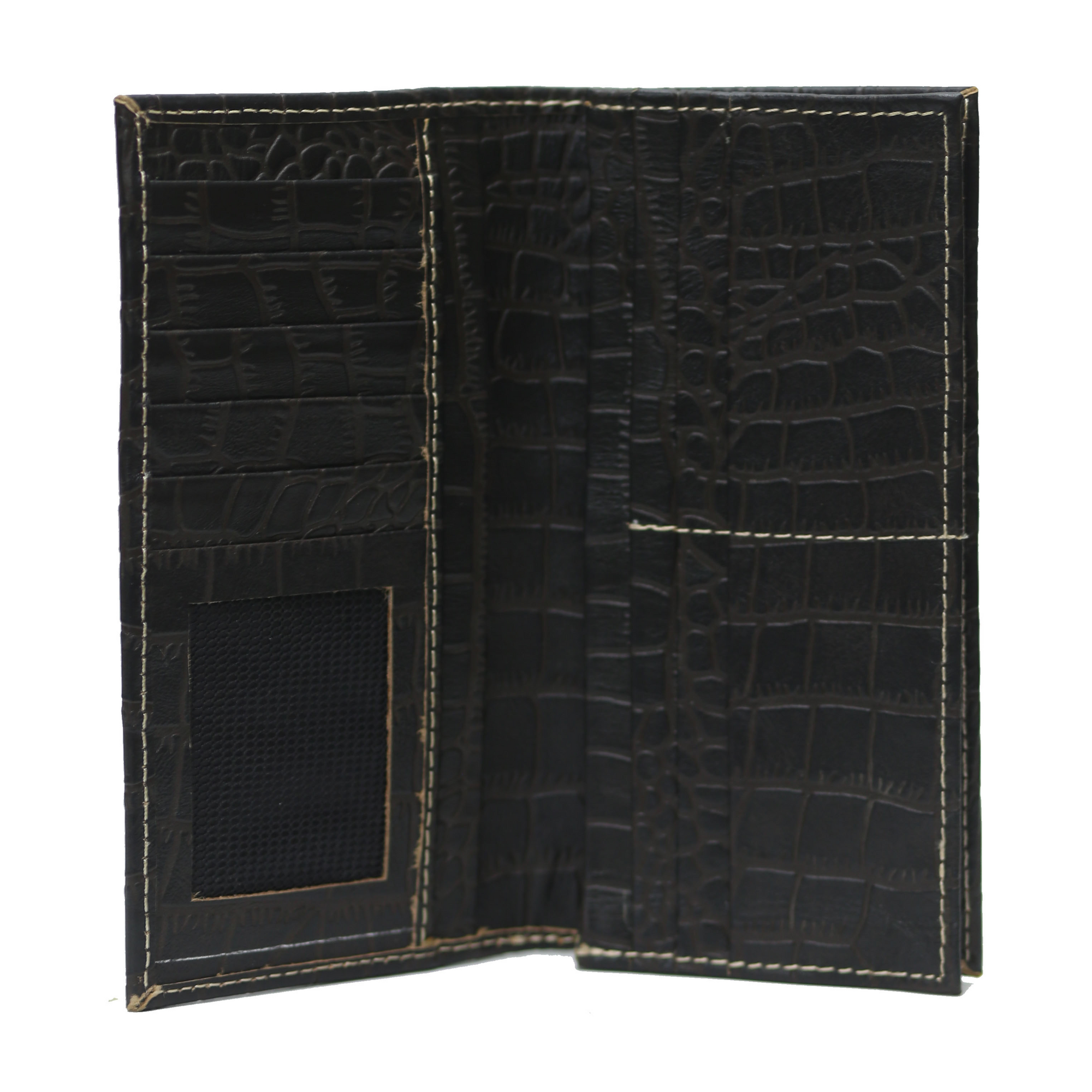 Black Brown Waxed Wallet
