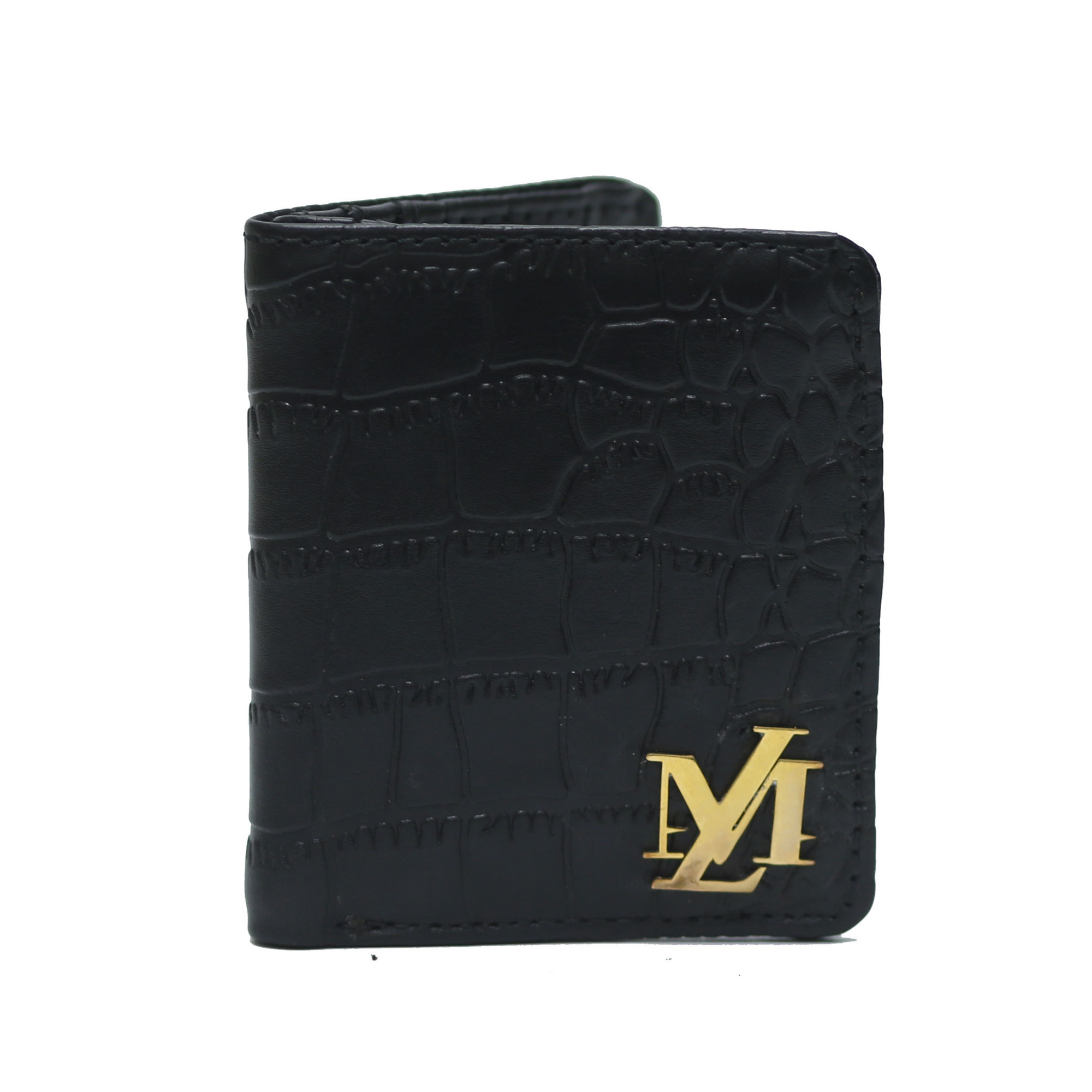 Black Crocodile Mini Wallet