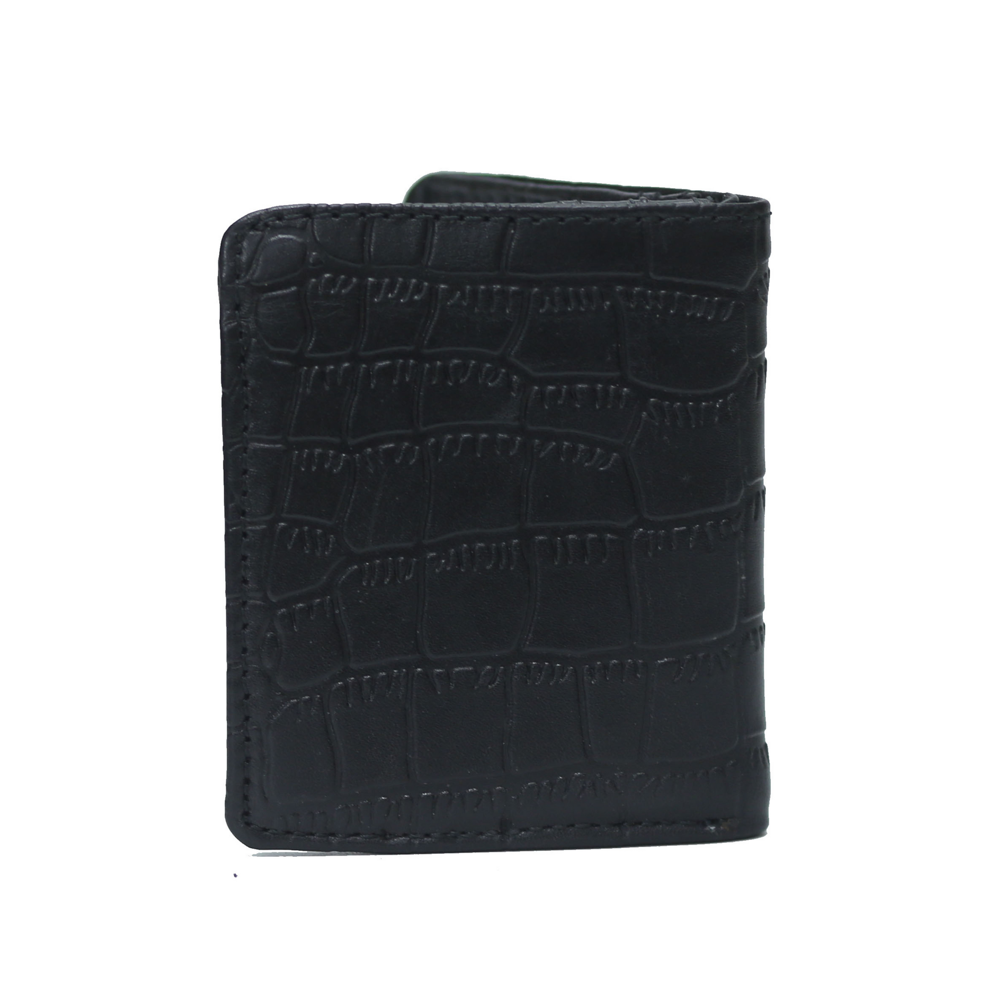 Black Crocodile Mini Wallet