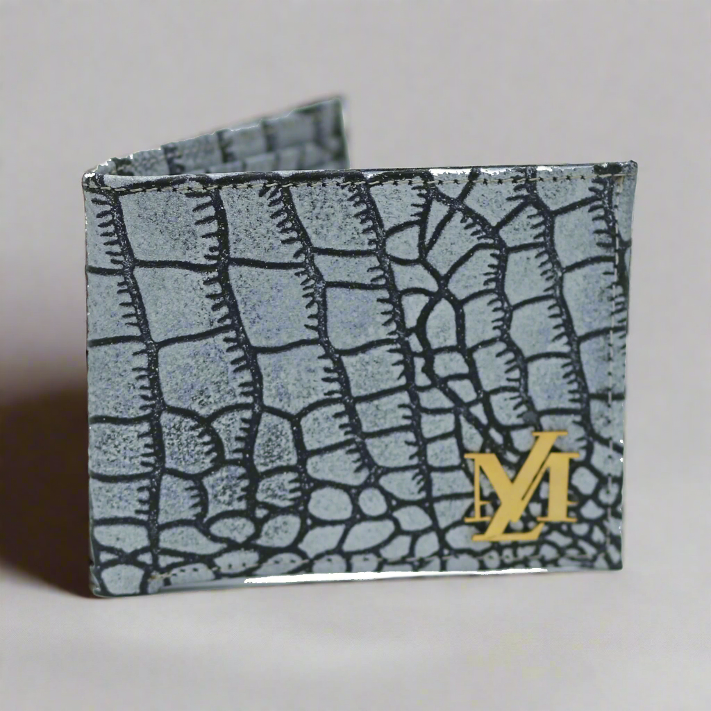 Black and White Waxed Crocodile