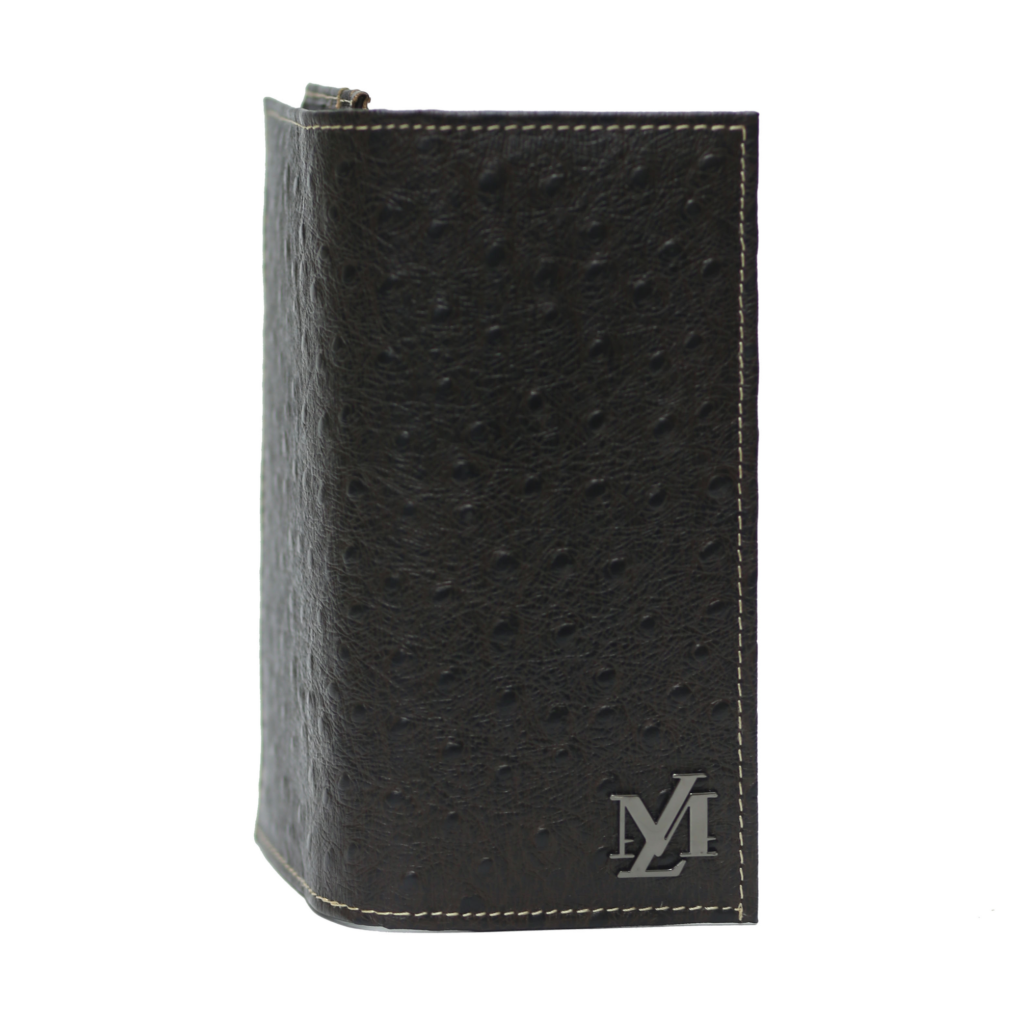 Black dots leather Waxed Wallet