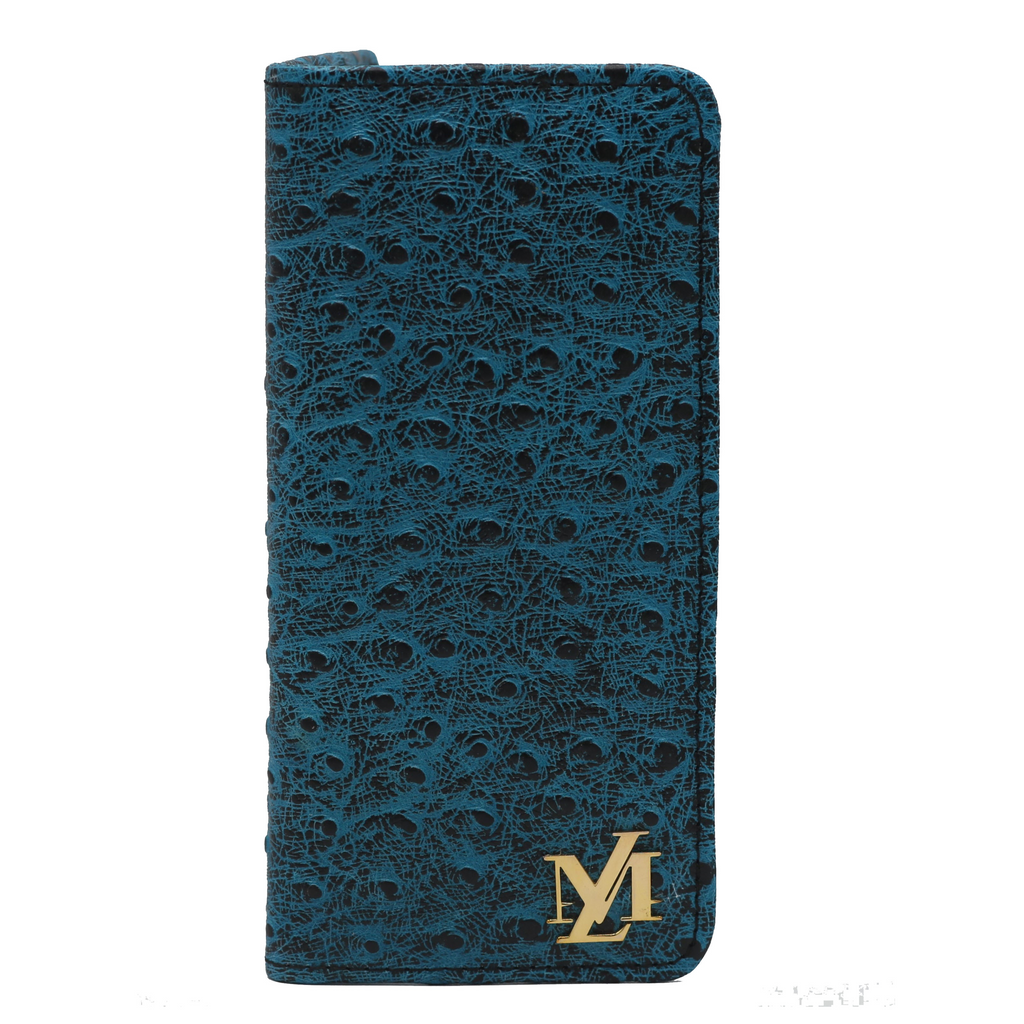 Blue & Black Waxed Crocodile