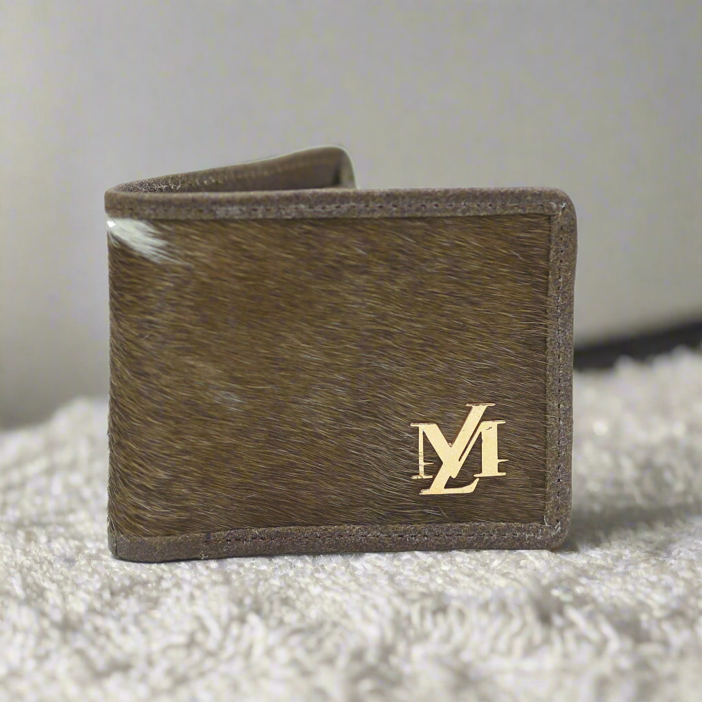 Brown White Wallet