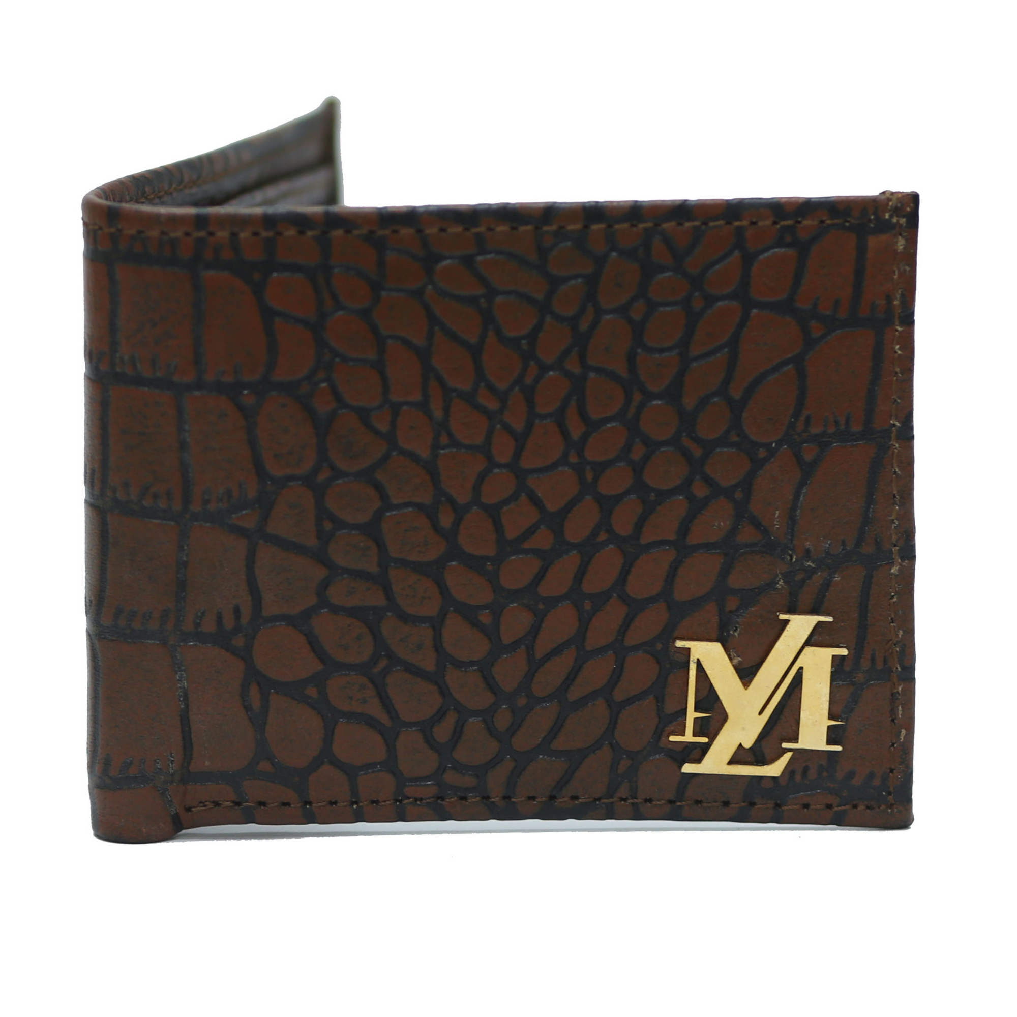 Brown and Black Waxed Crocodile