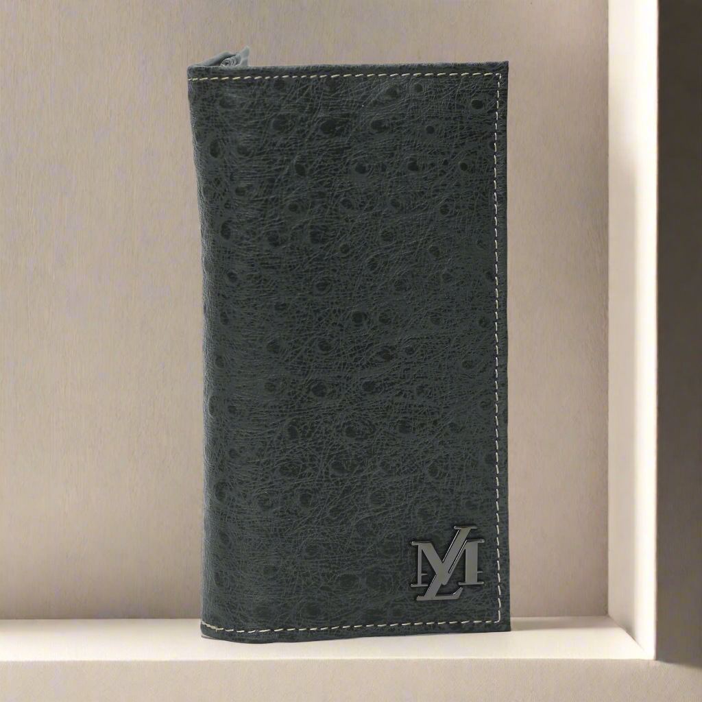 Charcoal Dots Waxed Wallet
