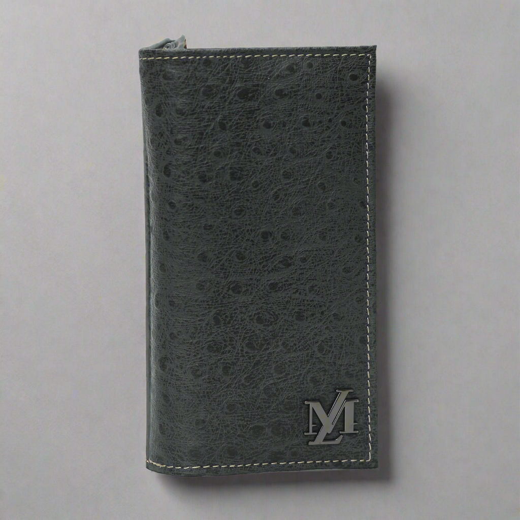 Charcoal Dots Waxed Wallet