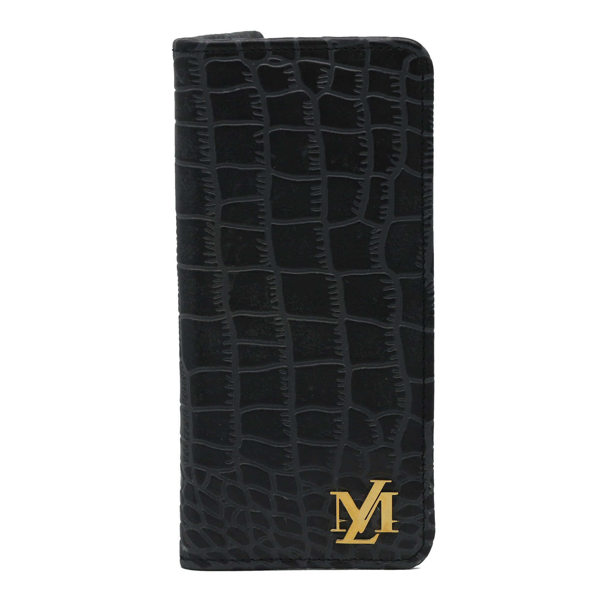 Cinder Waxed Crocodile Wallet
