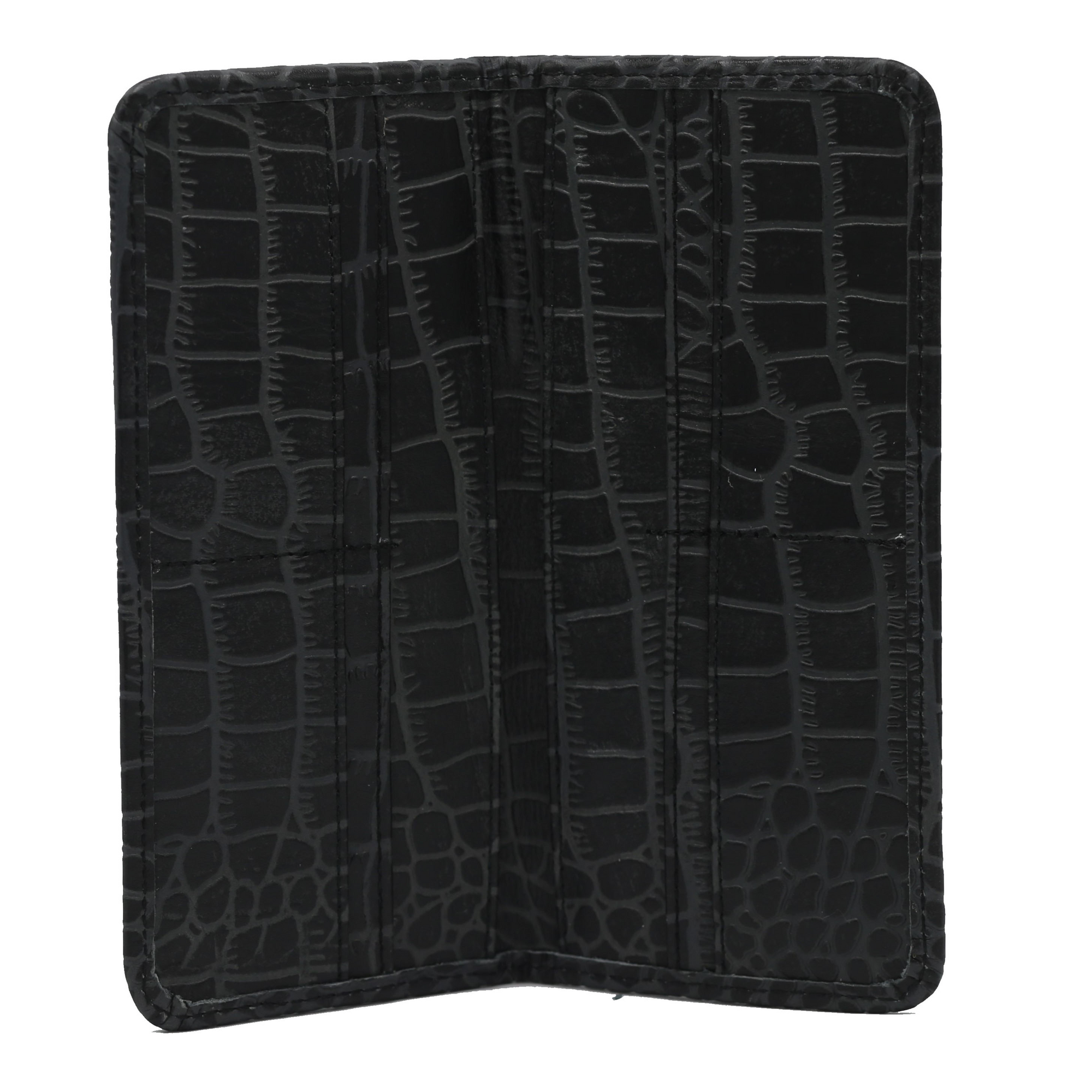 Cinder Waxed Crocodile Wallet