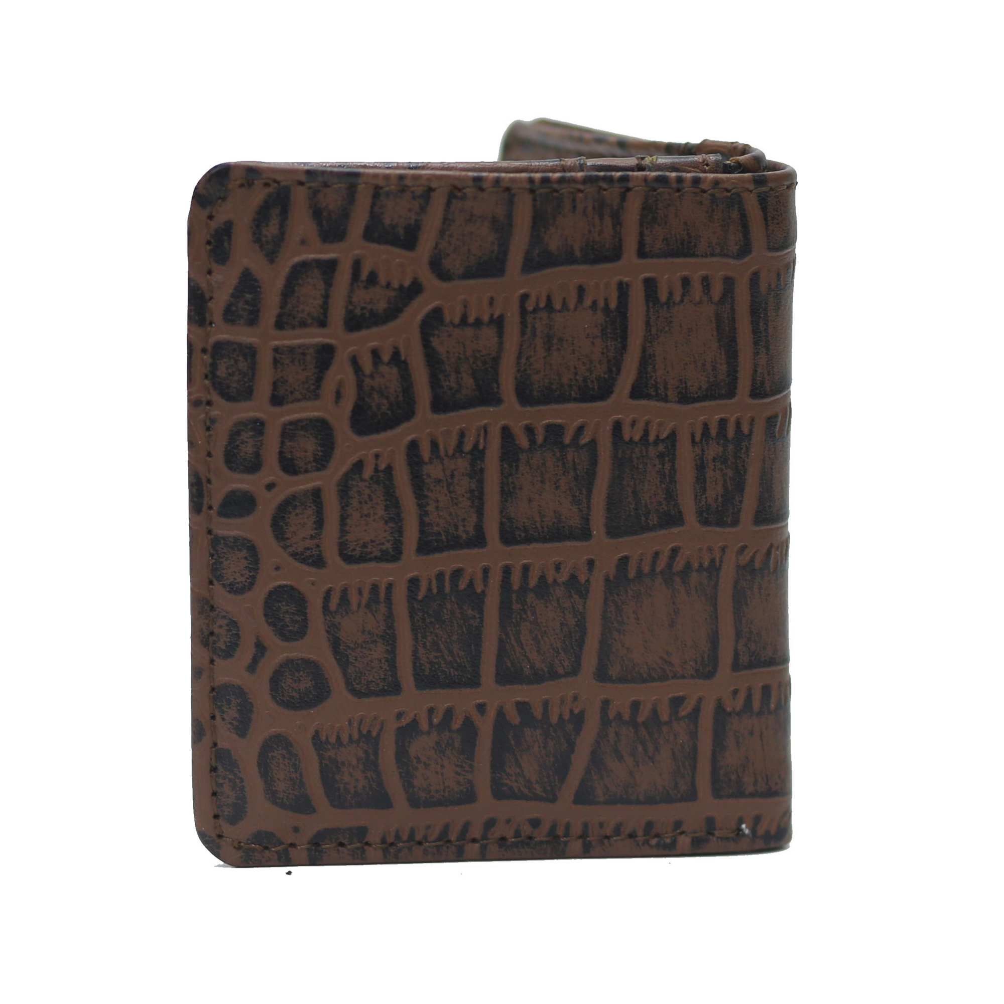 Dark Brown and Black Waxed Crocodile