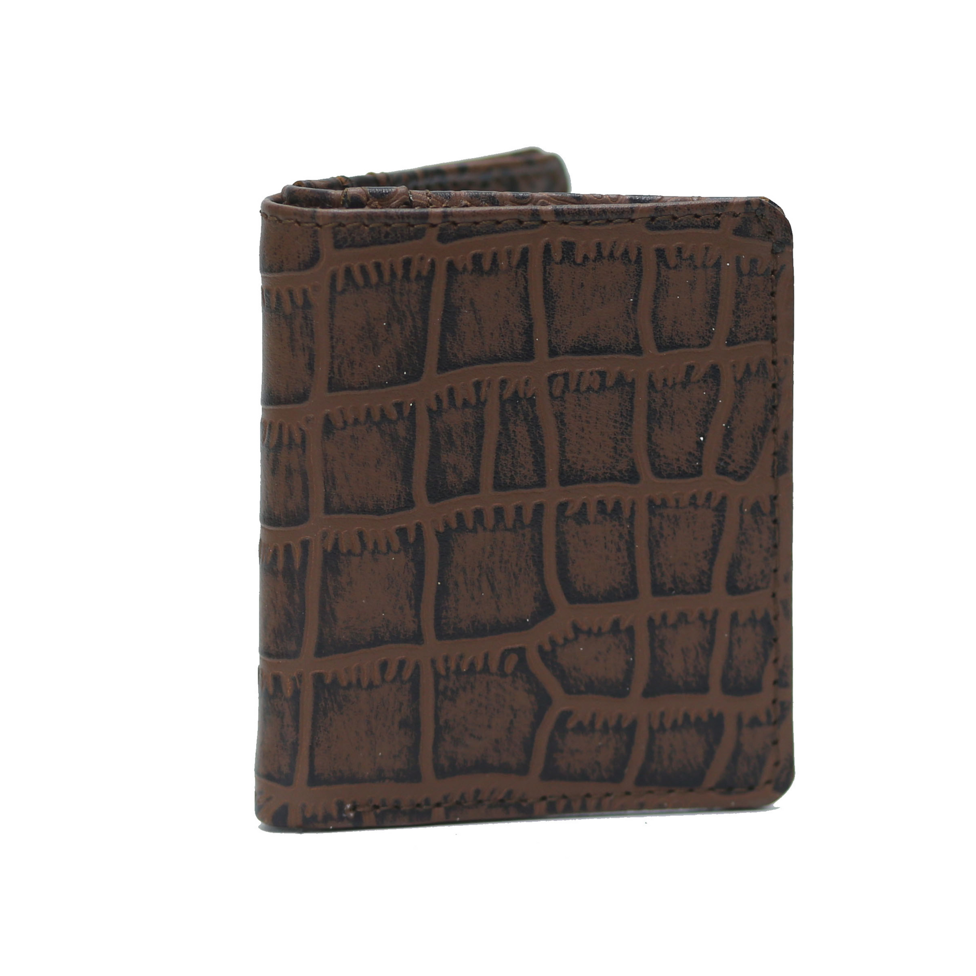 Dark Brown and Black Waxed Crocodile