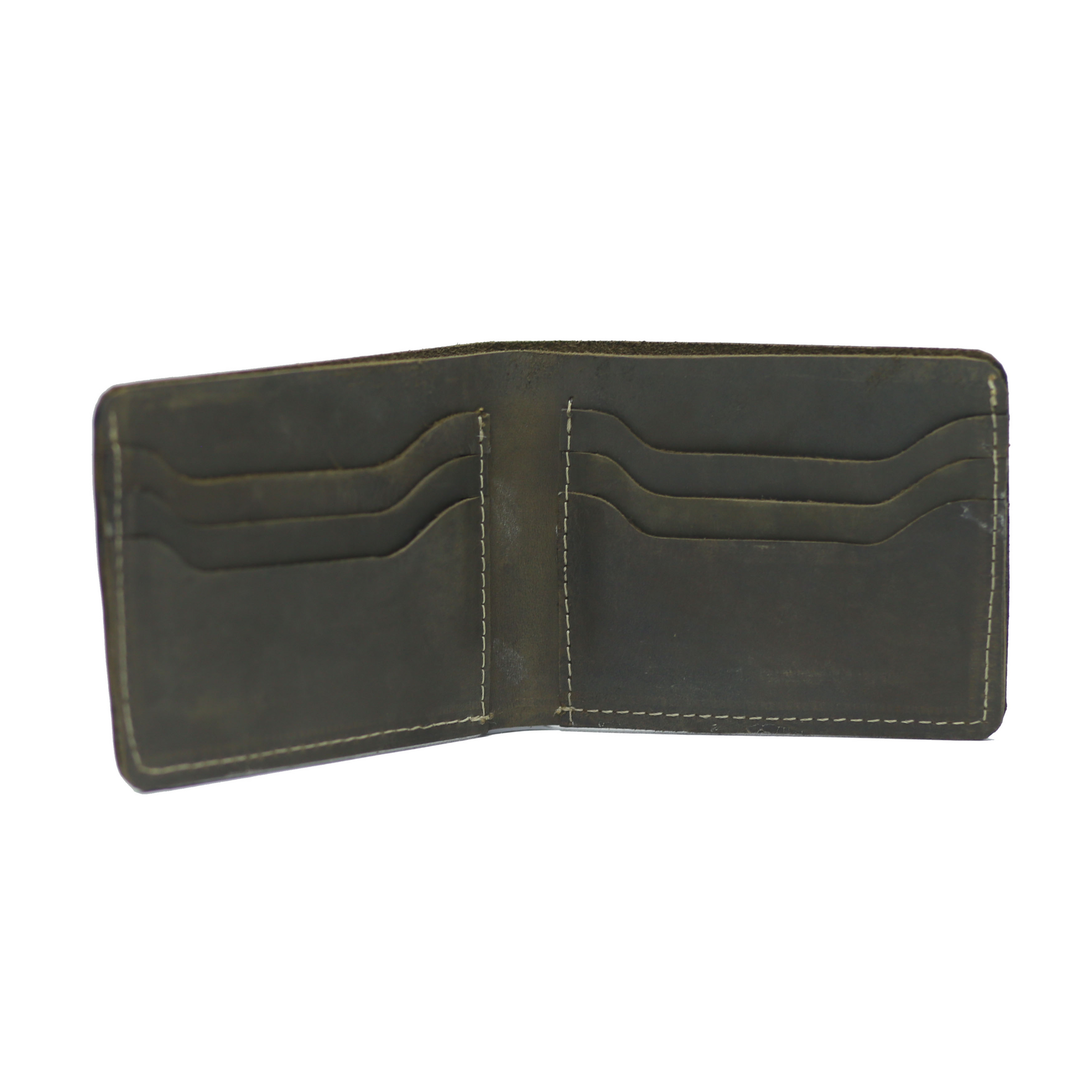 Dark Green Waxed Wallet