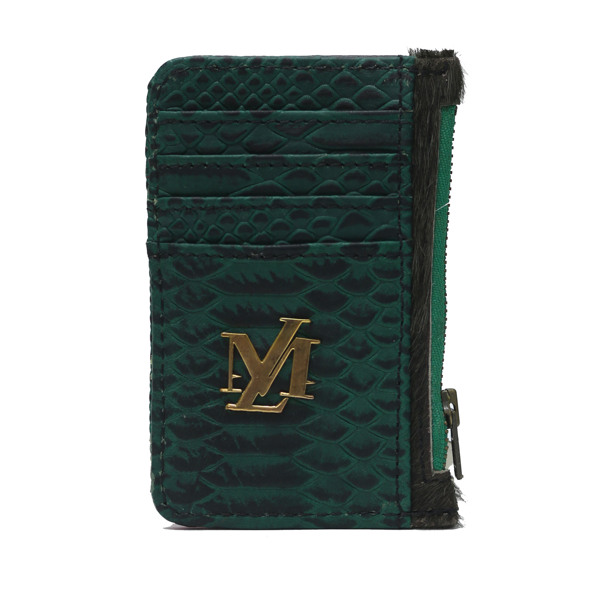 Dark Jungle Green CROCODILE WALLET