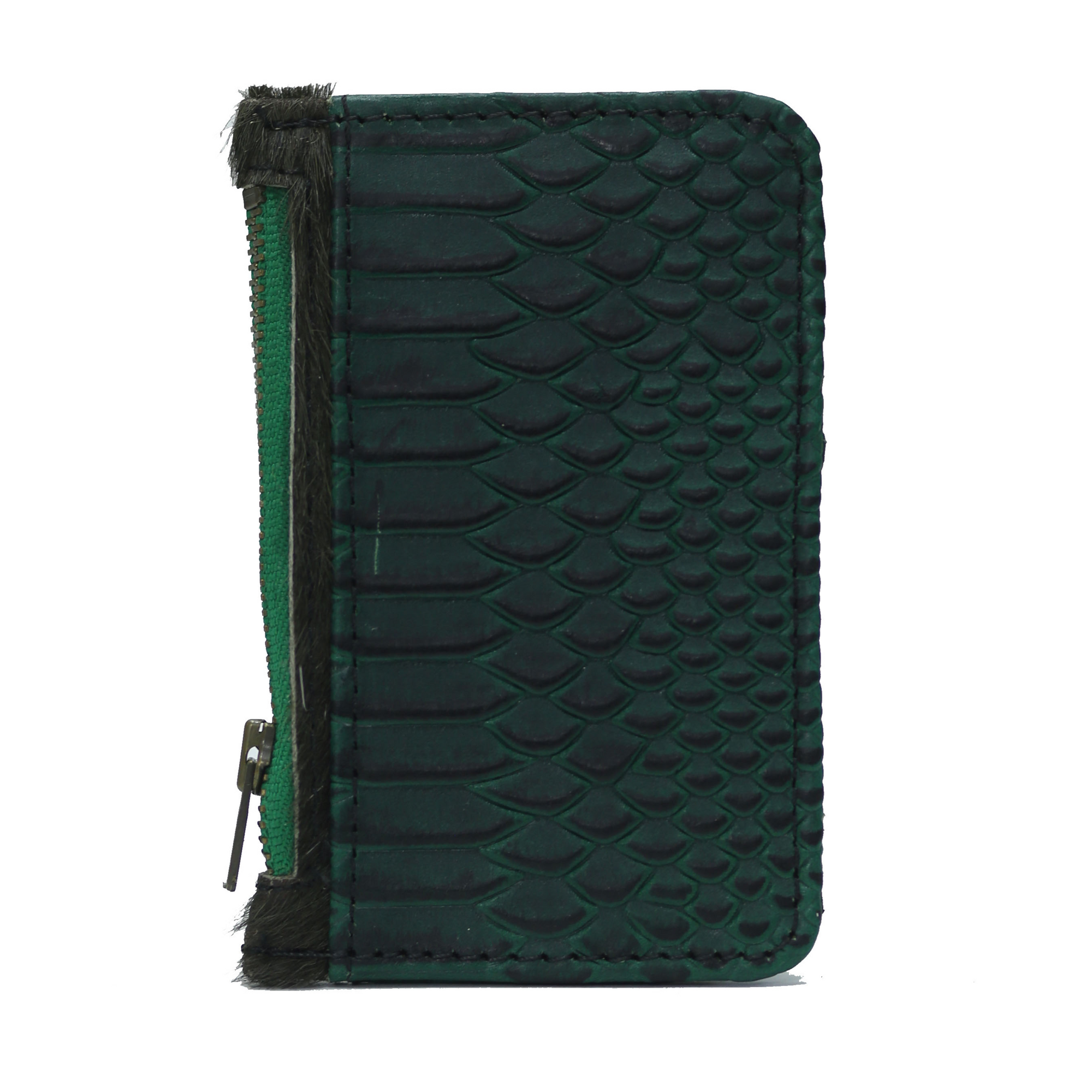 Dark Jungle Green CROCODILE WALLET