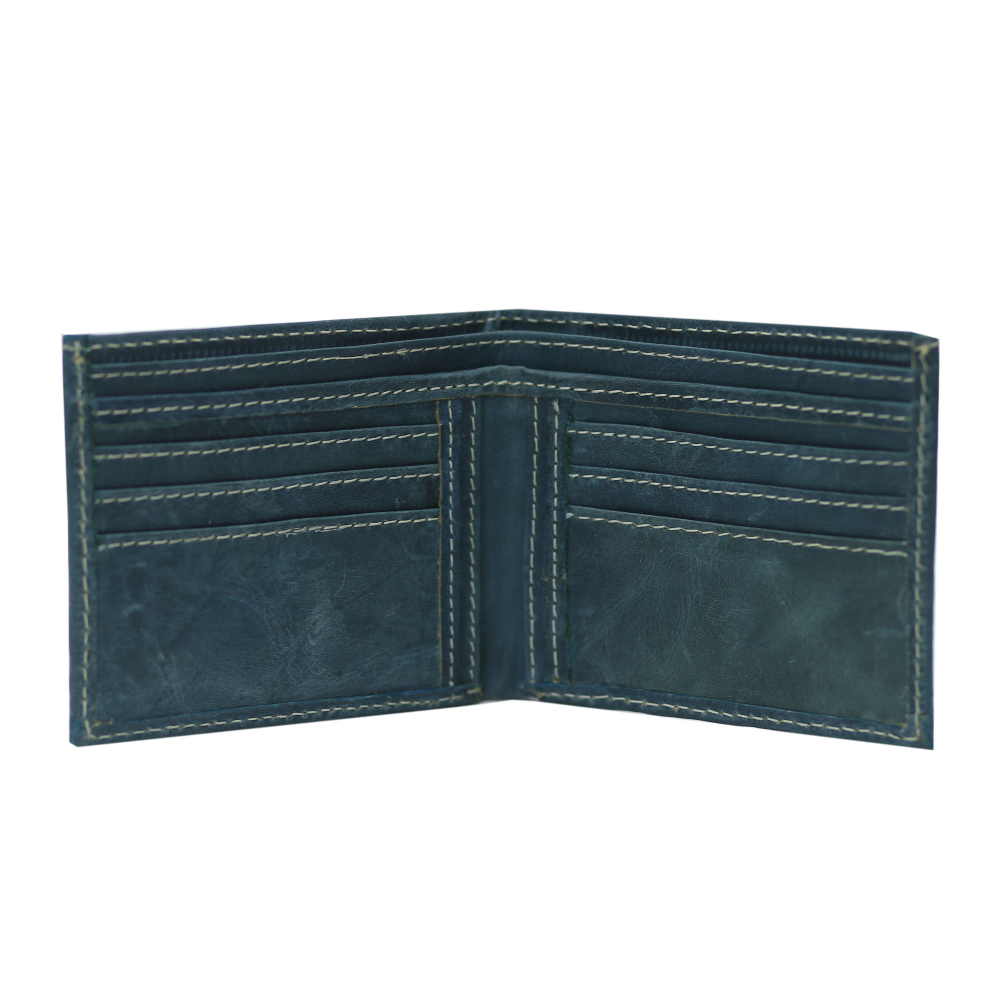 Dark Slate Waxed Pullup Wallet