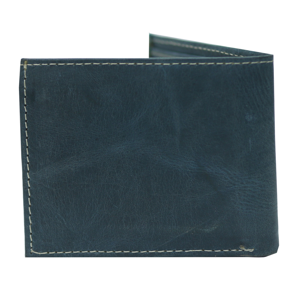 Dark Slate Waxed Pullup Wallet