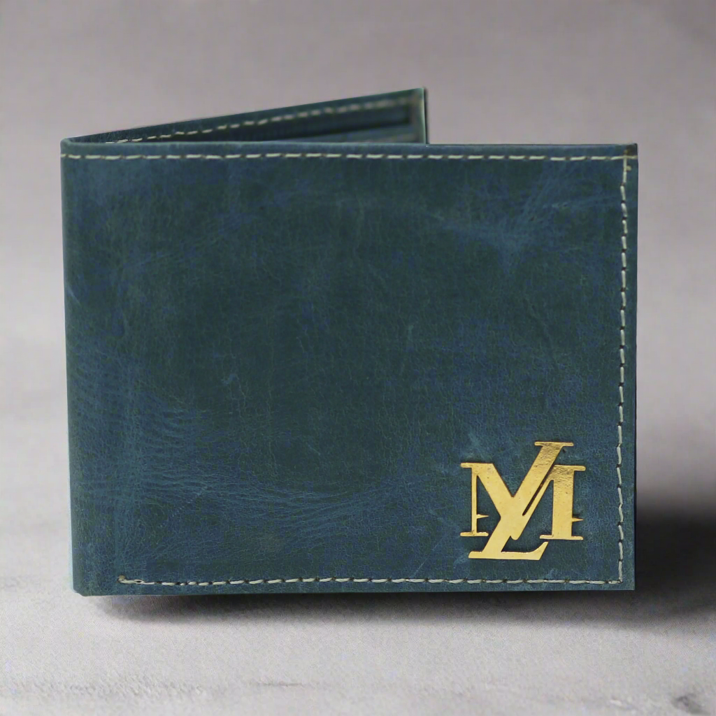 Dark Slate Waxed Pullup Wallet