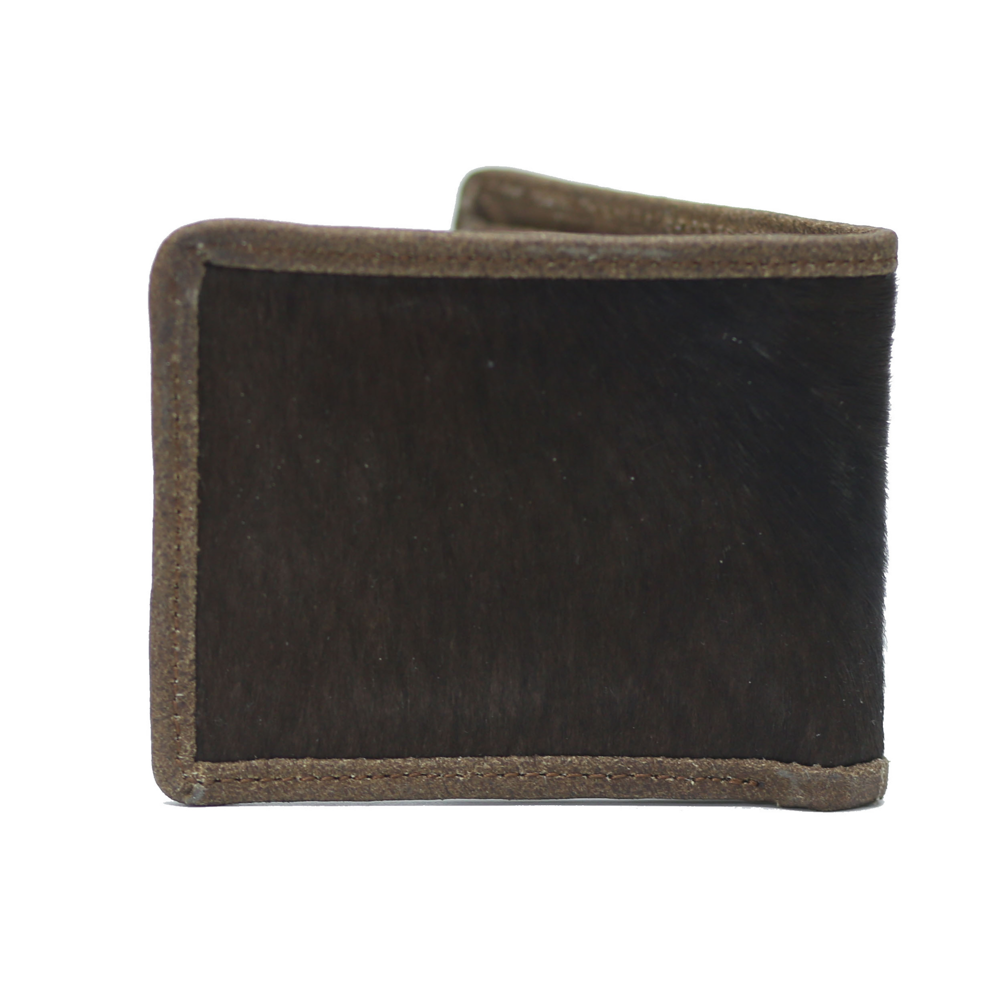 Dark brown Hair-On Wallet