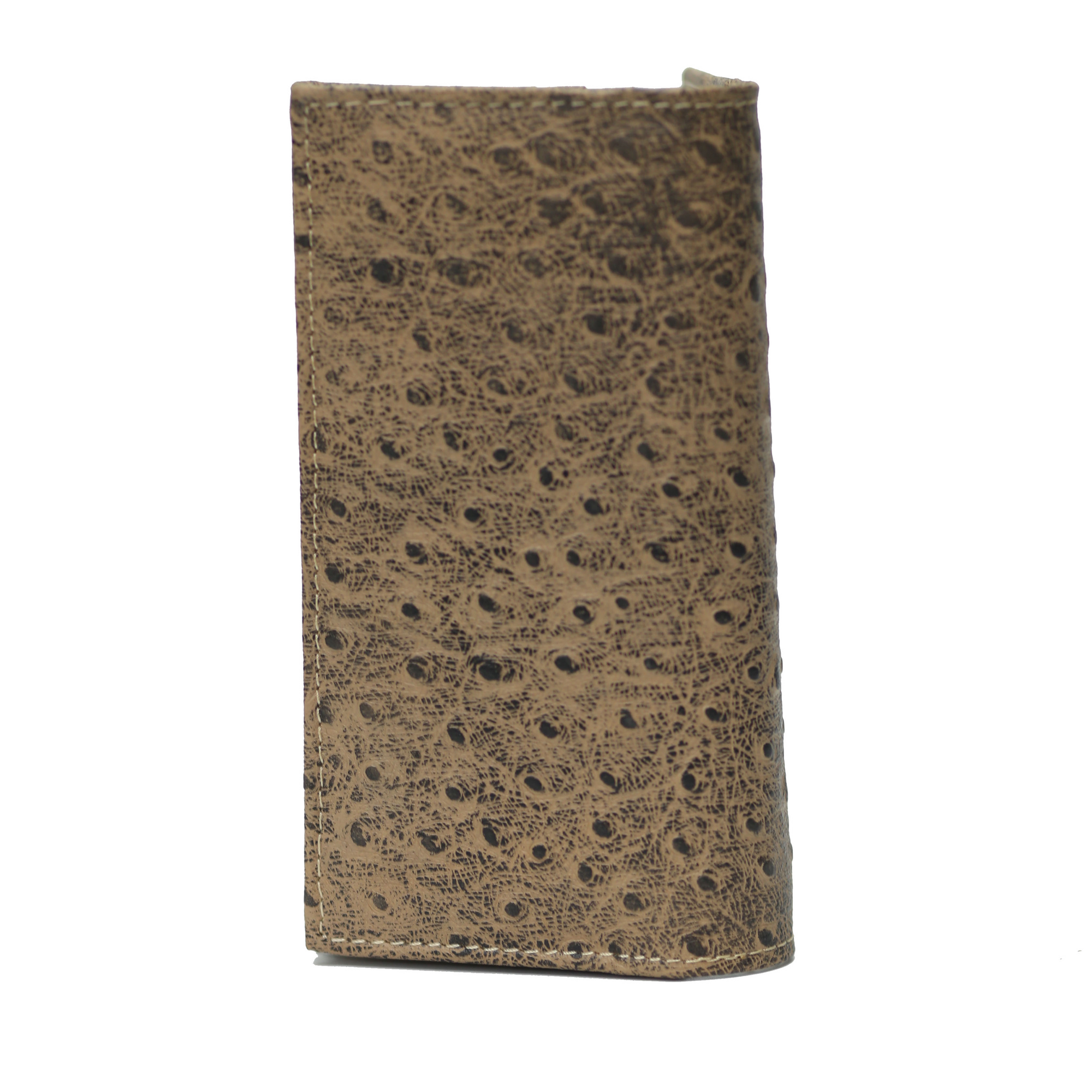 Dull Brown Black Waxed Wallet