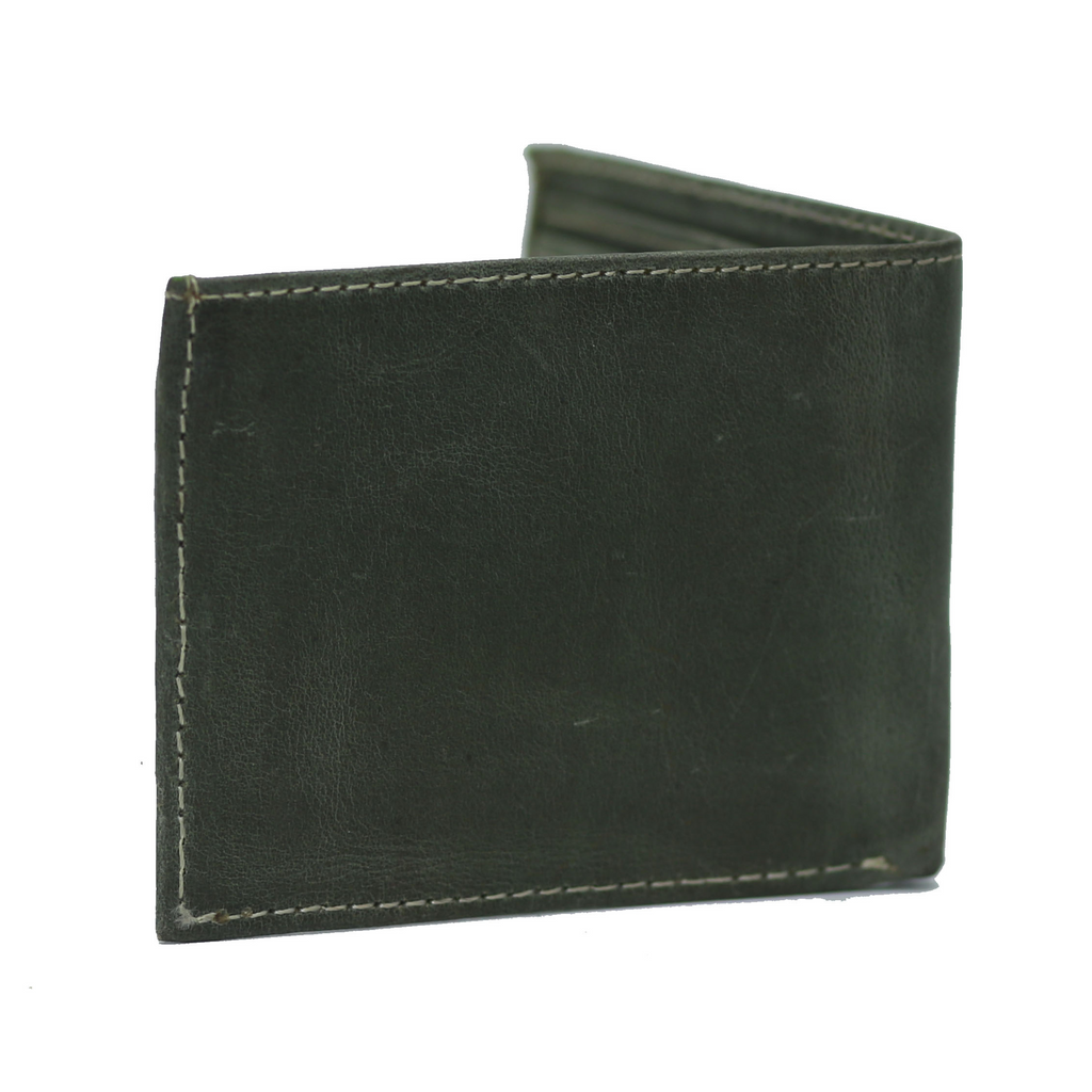 Dull Green with Black Waxed Pullup
