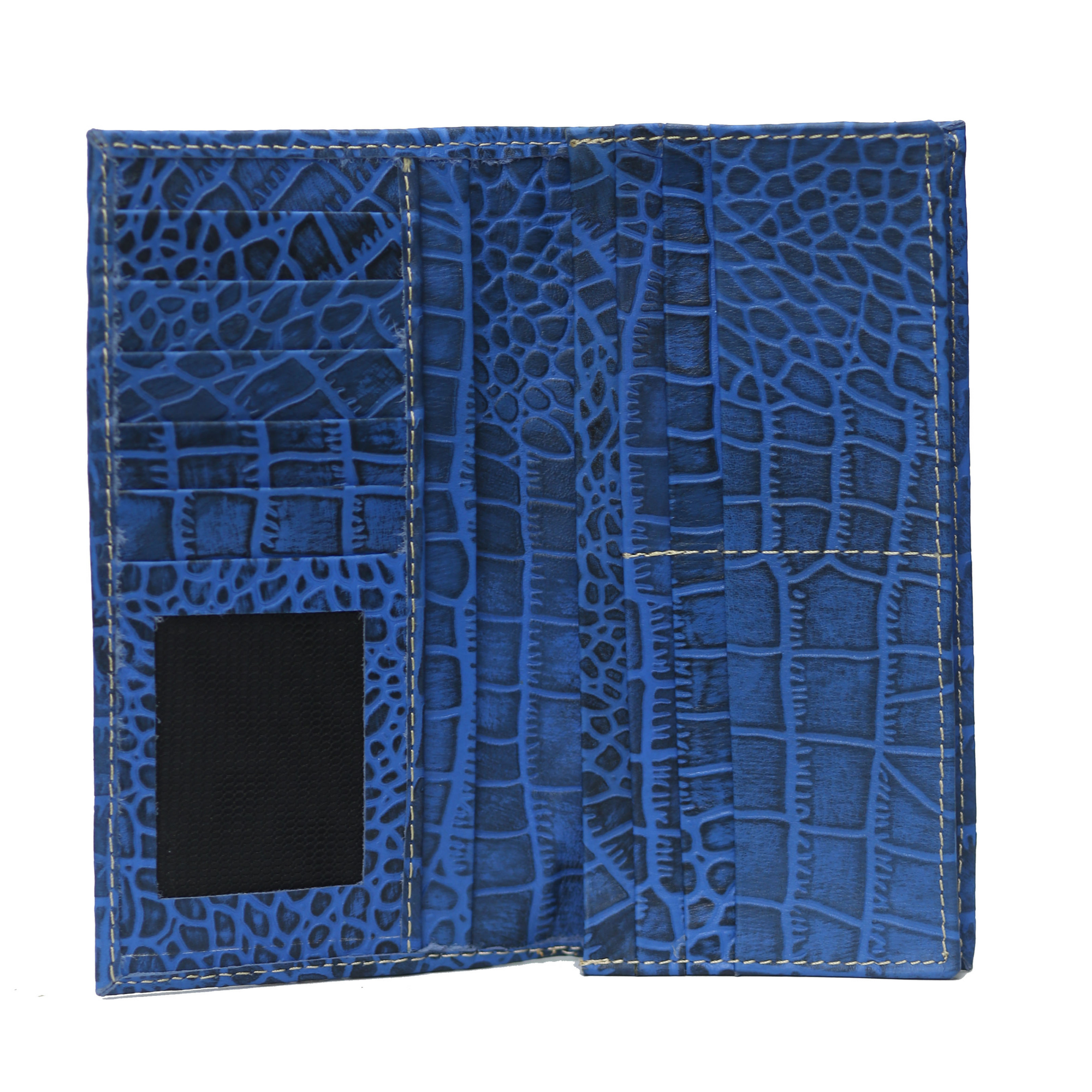 Dusky Blue Waxed Wallet