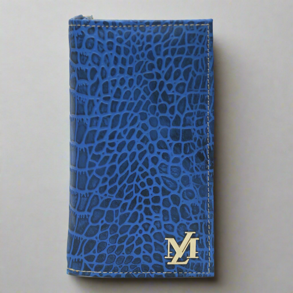 Dusky Blue Waxed Wallet